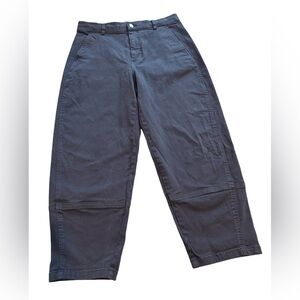 Everlane Utility Barrel Pants Navy Women’s Size 12 Organic Cotton